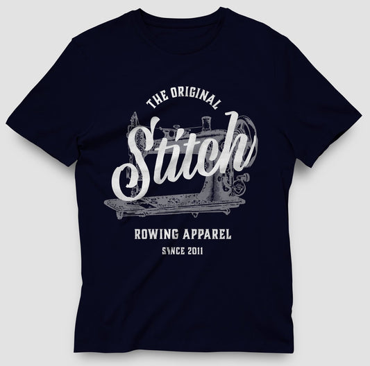 Stitch Rowing Machine T-Shirt Navy