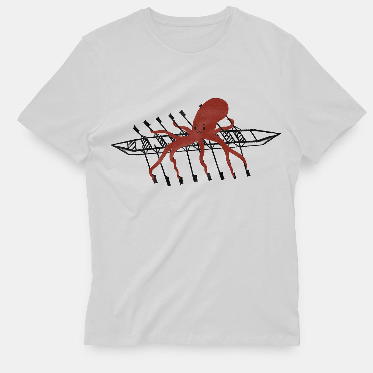 Octopus Rowing Stitch Rowing Octopus T-shirt