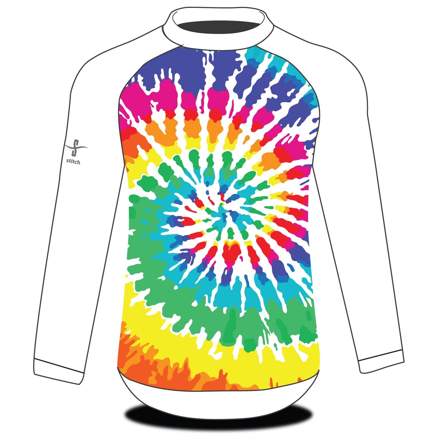 Stitch Rowing Tech Top Sublimated Long Sleeve TieDye