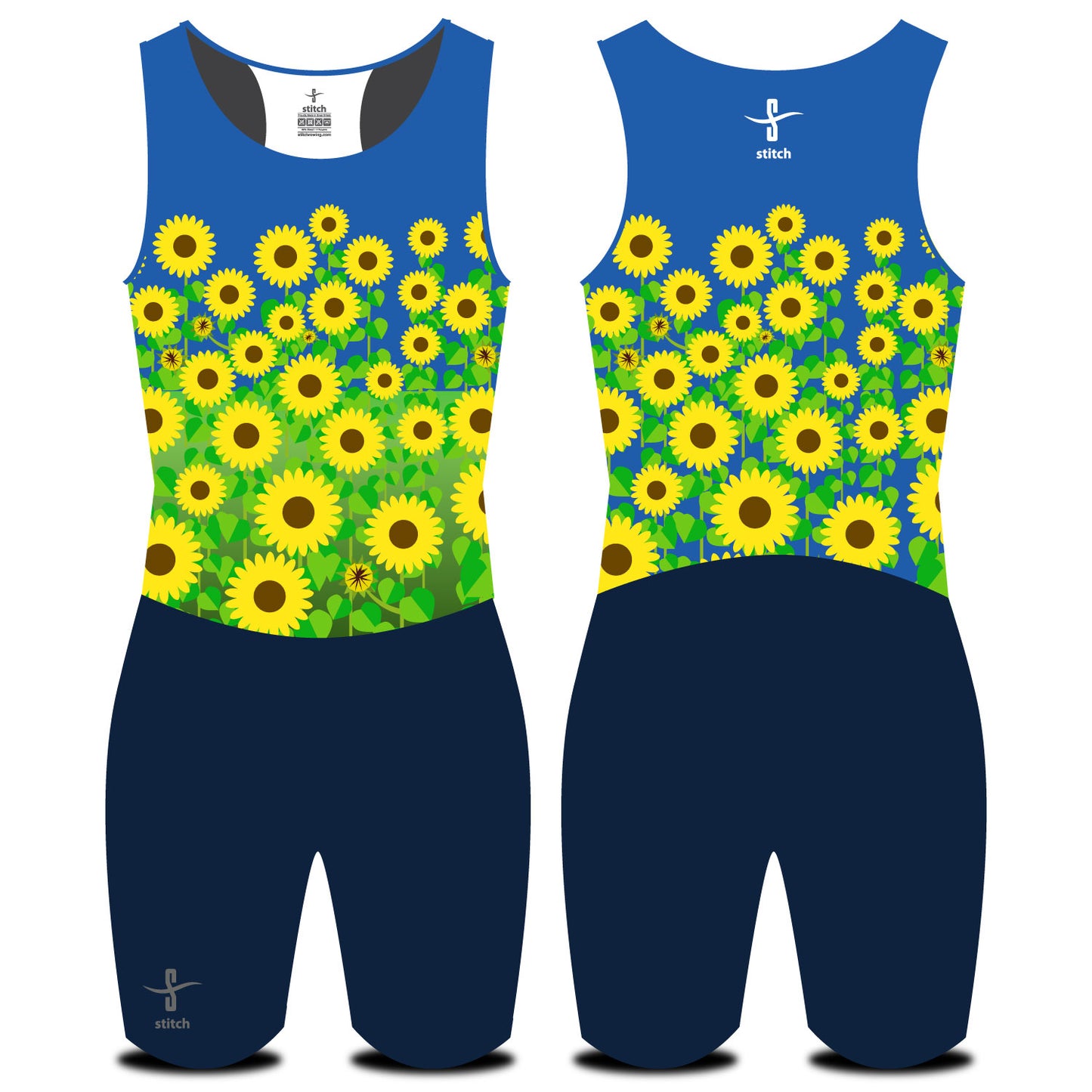Stitch Rowing Ukraine Sunflowers AIO