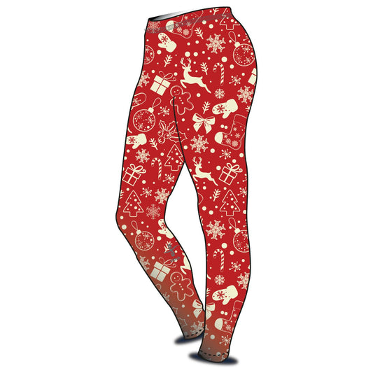 Stitch Rowing Christmas Wrapping Paper Leggings
