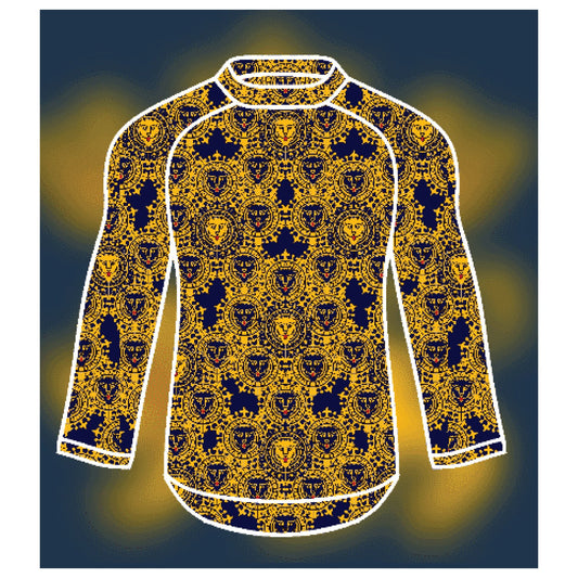 First and Third Trinity Medallion Lions Long Sleeved Tech Top