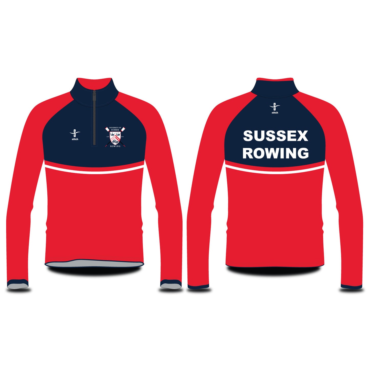 University of Sussex Varsity Splash Jacket Red