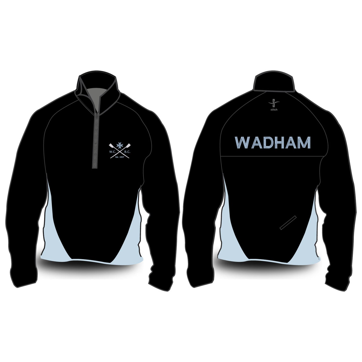 Wadham College Boat Club Contrast Side Panel Hardshell Splash Jacket